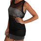 Elegant Sleeveless Black Mesh Top