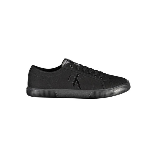 Black Cotton Men Sneaker