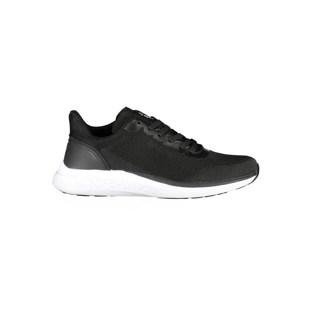 Black Polyester Sneaker