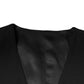 Black Wool Formal Dress Men Waistcoat Vest