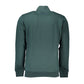 Elegant Green Fleece Sweatshirt with Embroidery