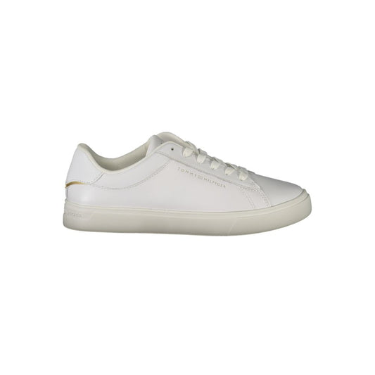 White Polyethylene Women Sneaker