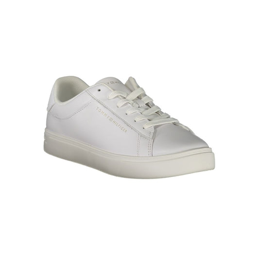 White Polyethylene Women Sneaker