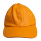 Orange Cotton 6 Panels Baseball Cap