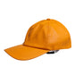 Orange Cotton 6 Panels Baseball Cap