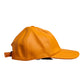 Orange Cotton 6 Panels Baseball Cap