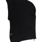 Black Wool Whole Head Wrap Balaclava Hat