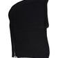 Black Wool Whole Head Wrap Balaclava Hat