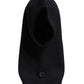Black Wool Whole Head Wrap Balaclava Hat