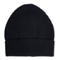 Blue Cashmere Knitted Winter Beanie Hat