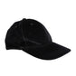 Black Cotton 6 Panels Baseball Cap