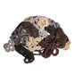 Multicolor Floral Silk Crochet Beanie Hat