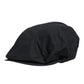 Black Cotton Newsboy Capello Cabbie Hat