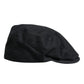Black Cotton Newsboy Capello Cabbie Hat