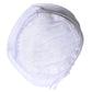 White Polyester Wide Brim Bucket Hat