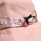 Pink Cotton Wide Brim Bucket Hat