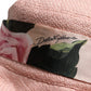 Pink Cotton Wide Brim Bucket Hat