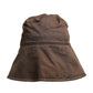 Brown Logo Monogram Cotton Bucket Cap