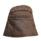 Brown Logo Monogram Cotton Bucket Cap