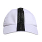 White Black Cotton Zip Baseball Cap