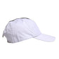 White Black Cotton Zip Baseball Cap