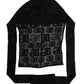 Black Logo Mesh Whole Head Wrap Hat