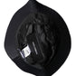Black Cotton Wide Brim Bucket Hat