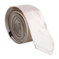White Solid Silk Adjustable Necktie Tie