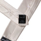 White Solid Silk Adjustable Necktie Tie