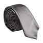Metallic Silver Silk Adjustable Necktie Tie