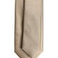 Beige Solid Silk Adjustable Necktie Tie