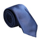 Blue Solid Silk Adjustable Necktie Tie