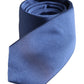 Blue Solid Silk Adjustable Necktie Tie
