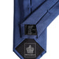 Blue Solid Silk Adjustable Necktie Tie