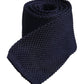 Dark Blue Silk Adjustable Necktie Tie