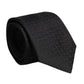 Black Patterned Silk Adjustable Necktie Tie