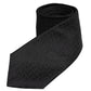Black Patterned Silk Adjustable Necktie Tie