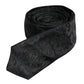 Dark Green Floral Silk Adjustable Necktie Tie