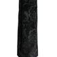 Dark Green Floral Silk Adjustable Necktie Tie