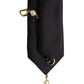 Black Logo Embellished Adjustable Necktie Tie
