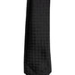 Black Circles Silk Adjustable Necktie Tie