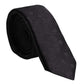 Black Circles Silk Adjustable Necktie Tie