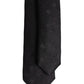 Black Circles Silk Adjustable Necktie Tie