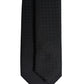Black Circles Silk Adjustable Necktie Tie