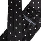 Black Polka Dots Silk Adjustable Necktie Tie