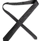 Black Polka Dots Silk Adjustable Necktie Tie