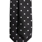 Black Polka Dots Silk Adjustable Necktie Tie