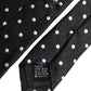 Black Polka Dots Silk Adjustable Necktie Tie