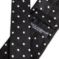 Black Polka Dots Silk Adjustable Necktie Tie