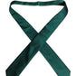 Green Solid Cotton Adjustable Necktie Tie
